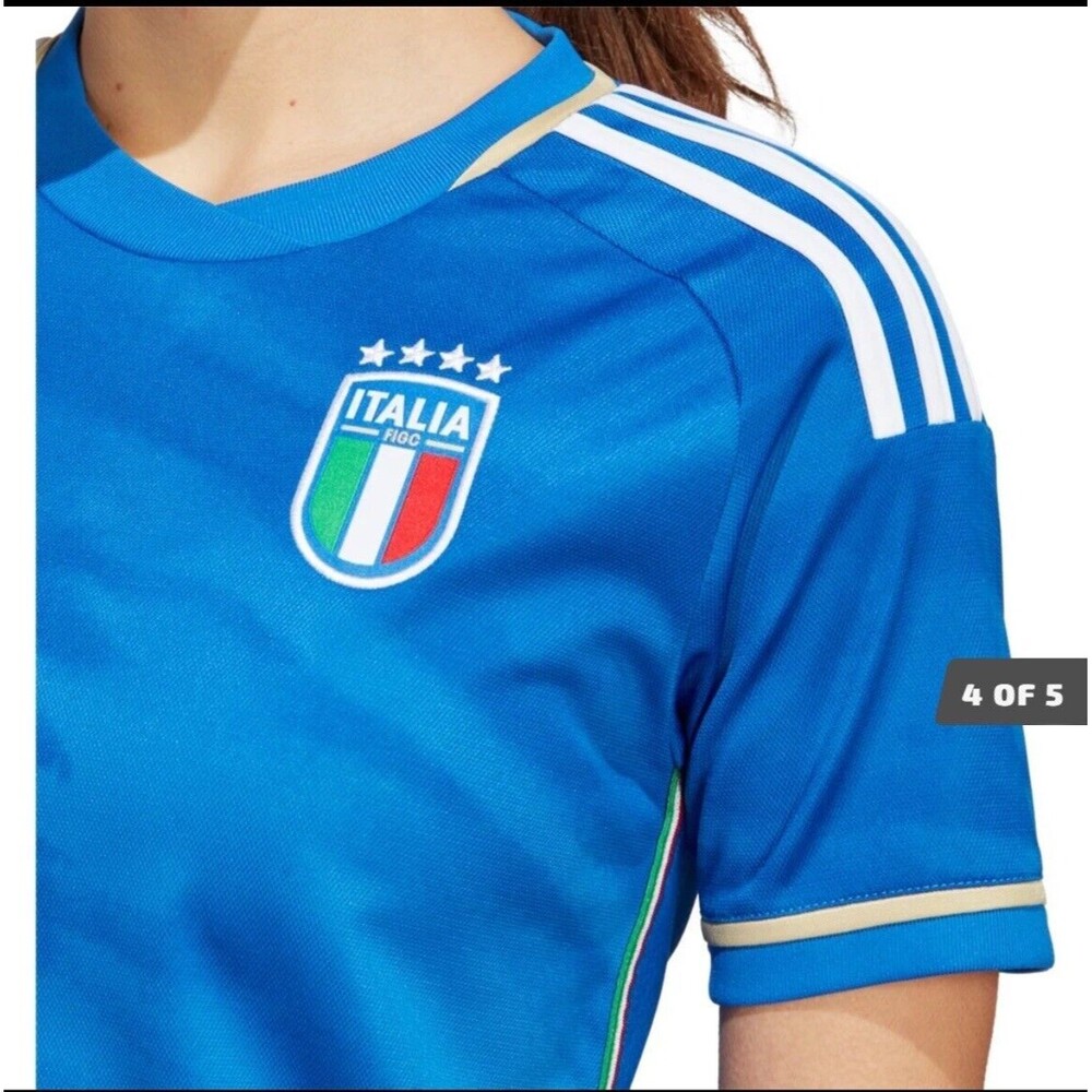 adidas Italy Women's Home Jersey Size Medium Brand New With Tags - Picture 5 of 6
